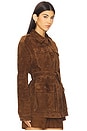 view 2 of 4 가죽 자켓 in Suede Honey Brown