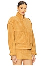 view 3 of 5 가죽 자켓 in Suede Tan