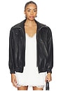 view 2 of 5 CHAQUETA CUERO in Black