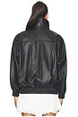 view 4 of 5 CHAQUETA CUERO in Black