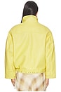 view 4 of 5 Leather Pebble Utility Jacket in Pebble Yellow