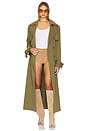 view 1 of 4 Cargo Trench Coat in Army Green