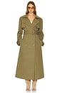 view 2 of 4 Cargo Trench Coat in Army Green