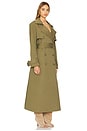 view 3 of 4 Cargo Trench Coat in Army Green