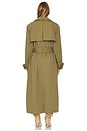 view 4 of 4 Cargo Trench Coat in Army Green