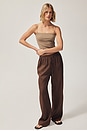 view 1 of 7 드로스트링 팬츠 in Brown
