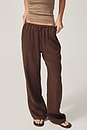 view 2 of 7 드로스트링 팬츠 in Brown