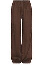 view 6 of 7 드로스트링 팬츠 in Brown