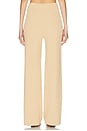 view 4 of 6 Fine Knit Ribbed Straight Leg Pant in Tan