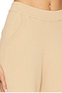 view 6 of 6 Fine Knit Ribbed Straight Leg Pant in Tan