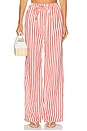 view 1 of 6 PANTALON AVEC CORDON DE SERRAGE in Stripe Red