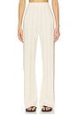 view 1 of 6 Cashmere Cable Straight Leg Pant in Oatmeal