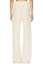 view 4 of 6 Cashmere Cable Straight Leg Pant in Oatmeal