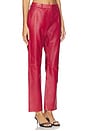 view 2 of 6 PANTALONES CUERO in Deep Red