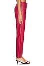 view 3 of 6 PANTALONES CUERO in Deep Red