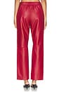 view 4 of 6 PANTALONES CUERO in Deep Red