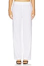 view 1 of 6 PANTALON EN LIN in White