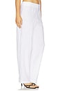 view 2 of 6 PANTALON EN LIN in White