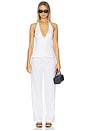 view 5 of 6 PANTALON EN LIN in White