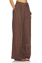 view 2 of 6 Linen Palazzo Trouser in Brown