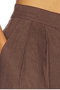 view 6 of 6 Linen Palazzo Trouser in Brown