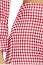 view 6 of 6 Linen Capri Pant in Gingham Red