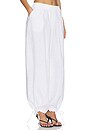 view 3 of 7 Linen Balloon Pant in White