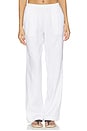 view 1 of 6 PANTALONES DE LINO in White