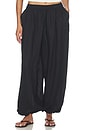 view 1 of 6 Linen Balloon Pant in Black