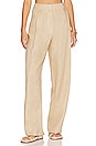 view 1 of 4 Linen Highrise Trousers in Beige