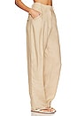 view 2 of 4 Linen Highrise Trousers in Beige