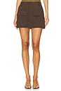 view 1 of 6 Cargo Pocket Mini Skirt in Brown