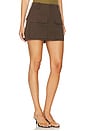 view 2 of 6 Cargo Pocket Mini Skirt in Brown
