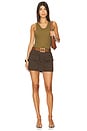 view 5 of 6 Cargo Pocket Mini Skirt in Brown