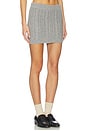 view 2 of 6 Cashmere Cable Mini Skirt in Dark Grey