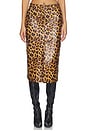 view 2 of 7 Leather Maxi Skirt in Leopard