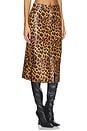 view 3 of 7 Leather Maxi Skirt in Leopard