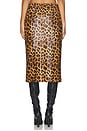 view 5 of 7 Leather Maxi Skirt in Leopard