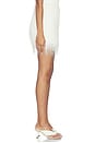 view 4 of 6 Polyester Fringe Mini Skirt in Cream