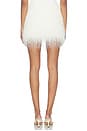 view 5 of 6 Polyester Fringe Mini Skirt in Cream