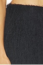 view 7 of 6 Polyester Fringe Mini Skirt in Black