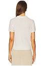 view 3 of 4 Cashmere T Shirt Polo Top in Bone