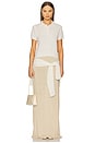 view 4 of 4 Cashmere T Shirt Polo Top in Bone
