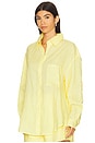 view 2 of 4 Linen Woven Shirt in Yellow