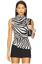 view 1 of 5 x REVOLVE Linen Ruched Top in Zebra