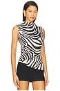 view 2 of 5 x REVOLVE Linen Ruched Top in Zebra