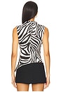 view 4 of 5 x REVOLVE Linen Ruched Top in Zebra