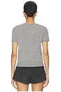view 3 of 4 Cashmere Cropped Knit Top in Dark Grey