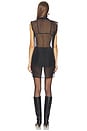 view 3 of 4 TOP DE ORGANZA in Black