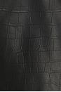 view 5 of 5 Leather Croc Shirt in Black Croc